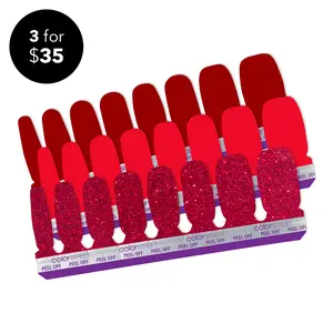 Color Street Red Obsession Bundle - Nail Polish Strips for Beauty & Personal Care