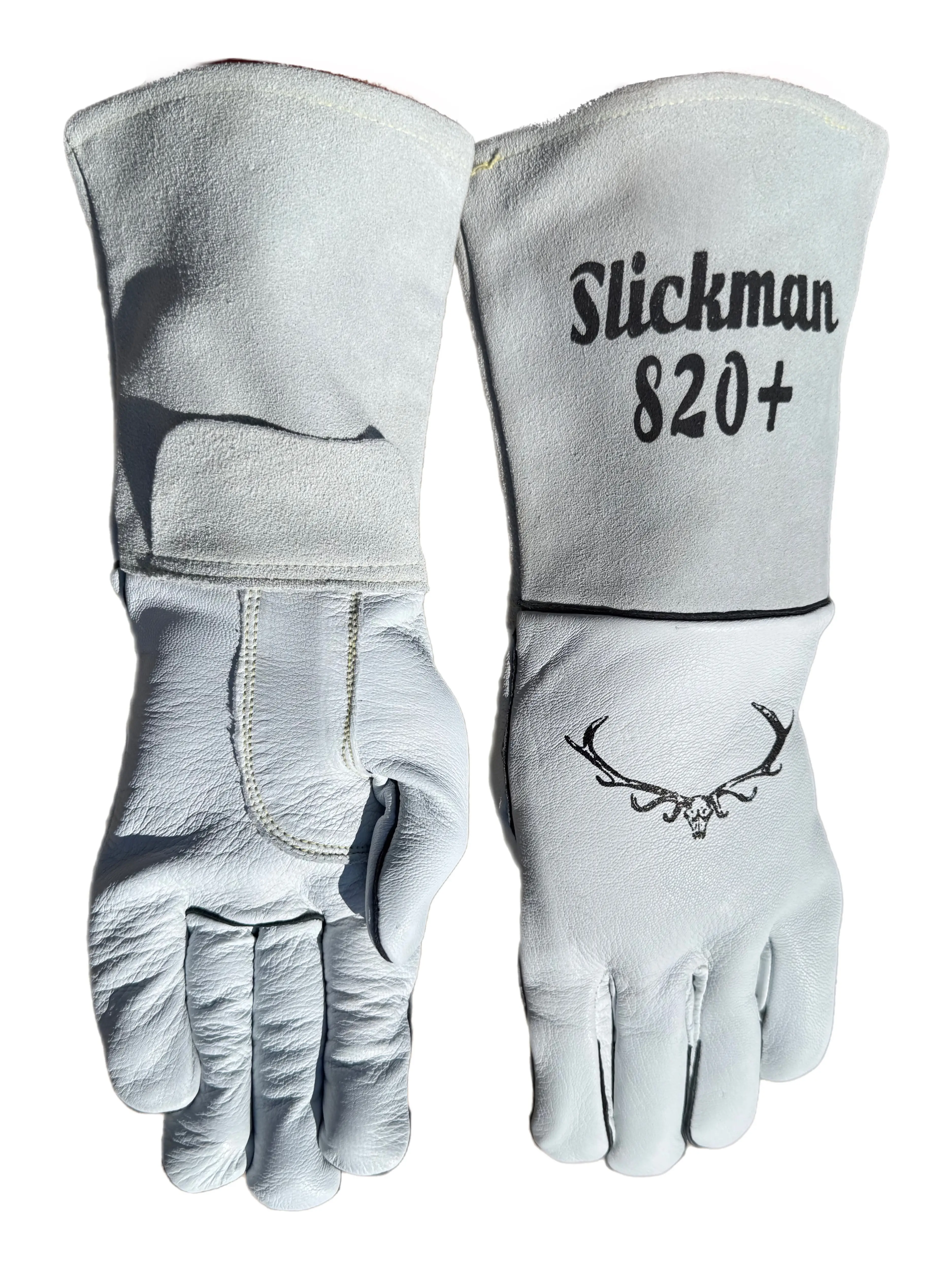 Slickman 820 Plus Elk Skin Welding Glove with Nomex Liner for Enhanced Protection and Modern Design - Unisex Sizes XS-XXL