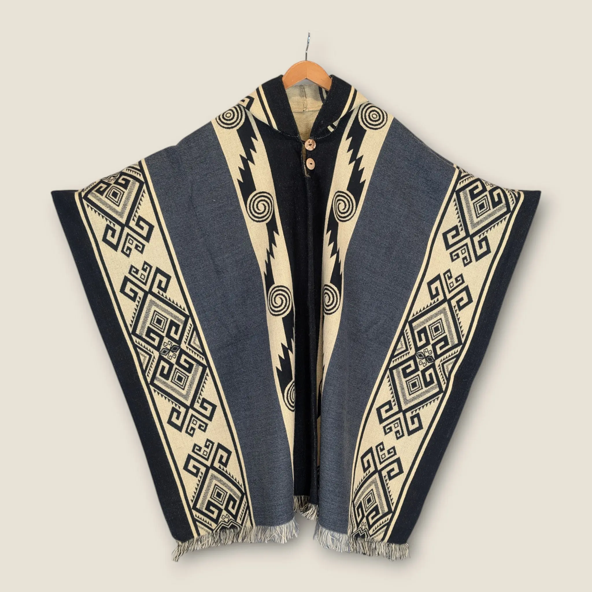 Qori Grey Poncho