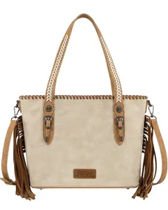 Wrangler Women's Braided Tassel Tote Bag - Wg454-2002Tn