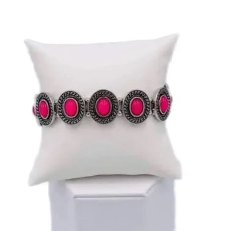 Pink Stretchy Bracelet for Women - Fashion Accessory