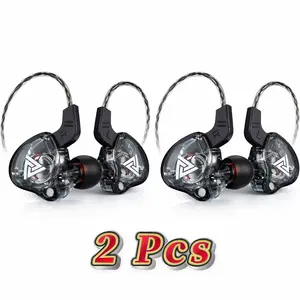 2 Pcs 9dAK3Pro (AK6) Wired In-Ear Gaming Earbuds – Upgraded AK3 Version with 8D HiFi Audio, Deep Bass, Built-in Mic, Noise Cancellation, Sweatproof & Durable, Perfect for PS/XBOX, Running, Gym, Sports, Streaming, and Team Chats