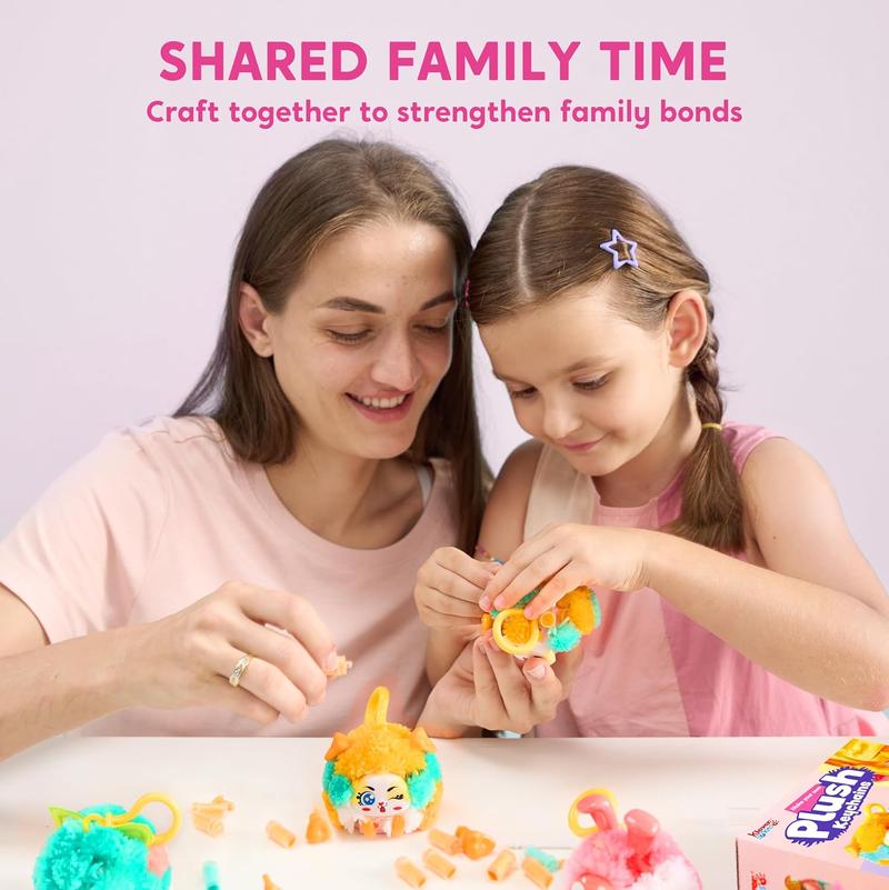 DIY Plush Keychain Making Craft, DIY Arts & Craft Set with 3 Models, Create Your Own Stuffed Keychain for Boys and Girls Ages 6 7 8 9 Valentine's Day Gifts for Kids DIY Plush Keychain Making Craft, DIY Arts & Craft Set with 3 Models, Create Your Own Stuffed Keychain for Boys and Girls Ages 6 7 8 9 Valentine's Day Gifts for Kids