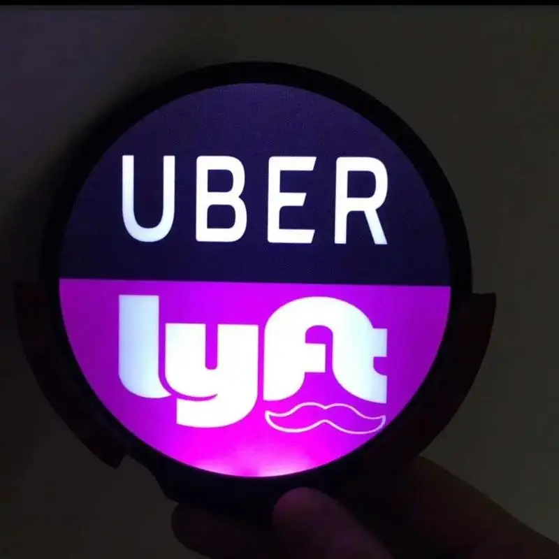 Rideshare LED sign for drivers New upgraded battery and USB car connection cable two modes, can be perfectly switched