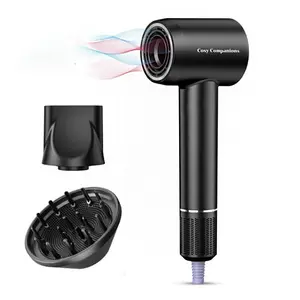 Hair Dryer -150000RPM High-Speed Brushless Motor Negative Ion Hair Dryer, Used for Fast Drying, Low Noise Thermal Control Hair Dryer, with Diffuser and Nozzle, Silent Hair Dryer Springtok