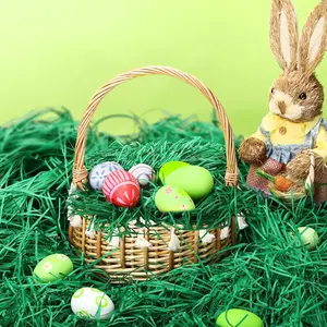 36 oz (1000g) Green Easter Grass Basket Filler Green Shredded Paper Grass Basket Filler Stuffers for Easter Egg Hunt, Favors Gift Bag