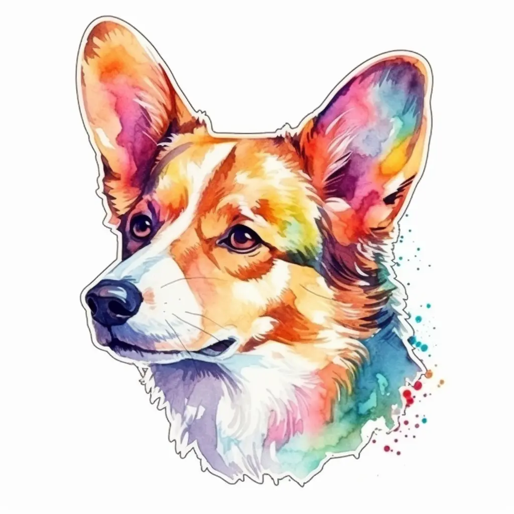 Corgi Dog Vinyl Decal Sticker for Car, Laptop, Tumbler and More. # 003600