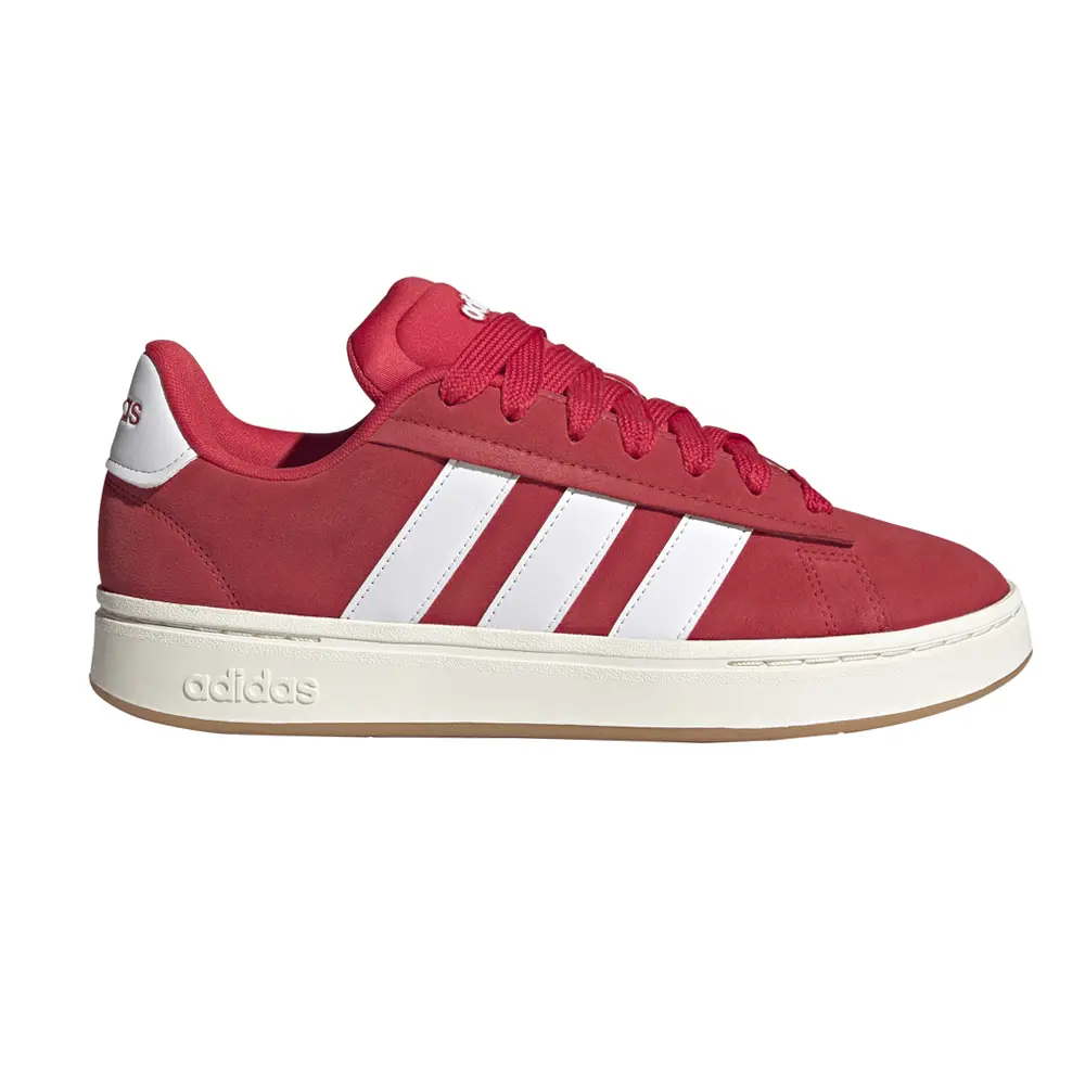 adidas Mens Grand Court Alpha Lace Up Sneakers Shoes Casual - Red adidas Mens Grand Court Alpha Lace Up Sneakers Shoes Casual - Red