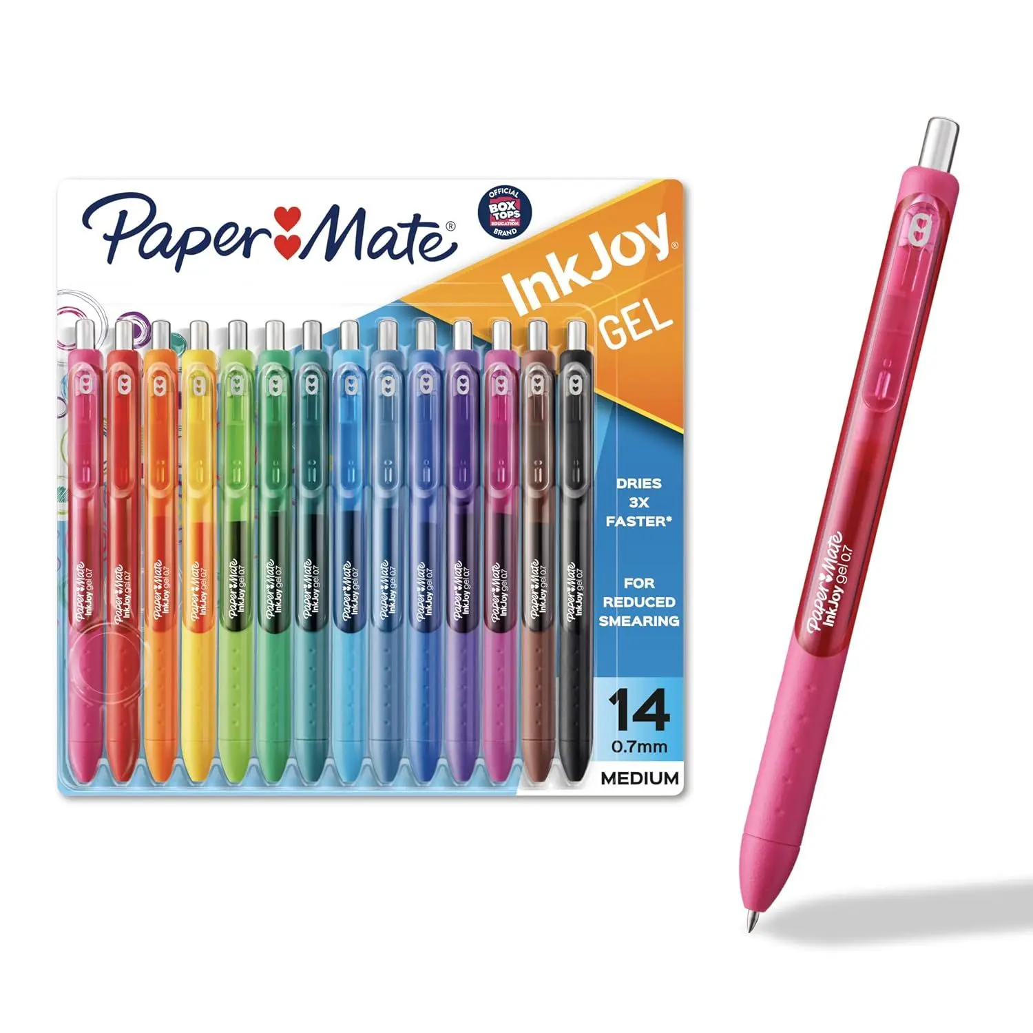 Paper Mate InkJoy Gel Pens, Medium Point, 10 Count - Teacher Supplies, Writing, Journaling, Back to School