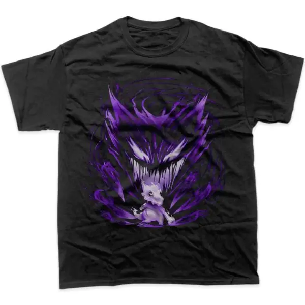 Cubone vs Haunter Shirt, Anime Shirt, Graphic Tee- Unisex Menswear & Womenswear - Streetwear Tops - Casual Cotton Crewneck Shortsleeve Tshirt