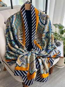 Women's Paisley Print Woven Shawl, Boho Style Scarf for All Seasons, Fashion Casual Accessories for Women & Girls