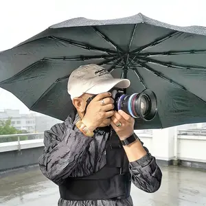 Umbrella Holder with Adjustable Shoulder Strap — Portable, Hands-Free Back-Mounted Umbrella Support — Sun Protection, UV Shielding, and Rain Shelter for Outdoor Activities & Walking Pets