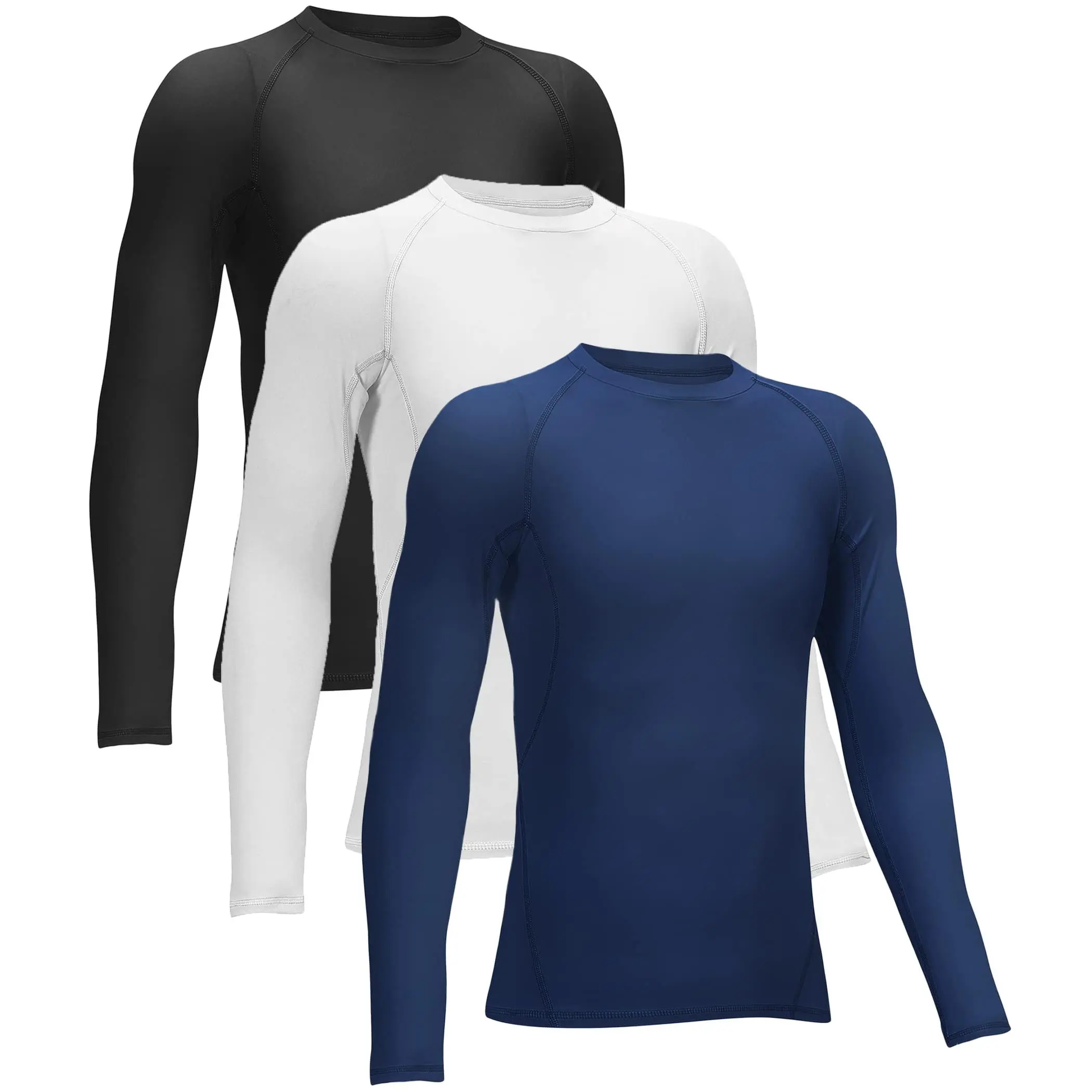 4  3 2 5/1 Pack Boys' Girls' Shirts Long Sleeve Undershirt Sports Wicking Baselayer