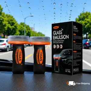 Glass Cleaner & Oil Film Remover, Windshield Degreaser Cream, Streak-Free Fast Cleaning, Compact 100g Handheld for Cars, Rainy Days & Road Trips | Streak-free windows, safer drive