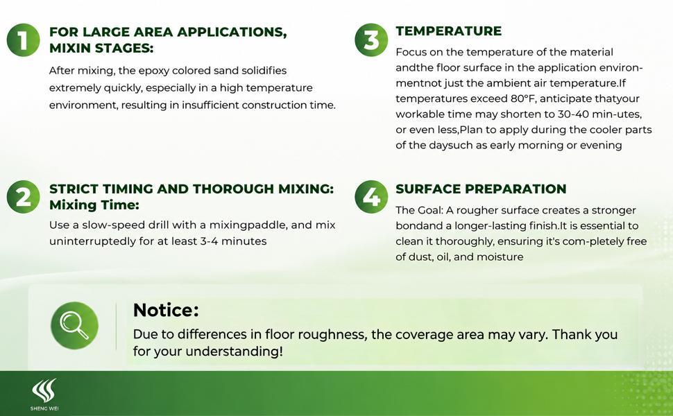Epoxy Colored Sand Floor Coating Kit, Decorative Stone Finish Floor Paint for Concrete & Tile, Waterproof Seamless Floor Coating, Wear-Resistant DIY Garage Floor Paint, Non-Slip Indoor & Outdoor Flooring for Garage,, Basement, Workshop & Home Renovation