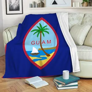 Guam Blanket For Family , Sherpa Fleece mink Blanket, Adult Blanket - Gifts Her Him, Blanket For Vacation