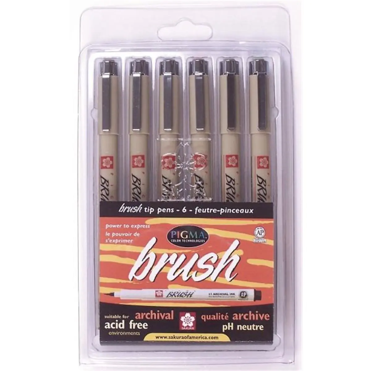 212 MAIN Alvin&Co 38061 Pigma Brush Pens - Flexible Nib, Archival Waterproof Ink Marker for Office Stationery Writing Needs