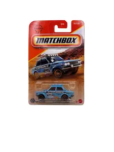 Matchbox 70 Datsun 510 Rally Diecast Blue 51/125 Collectible Car Model