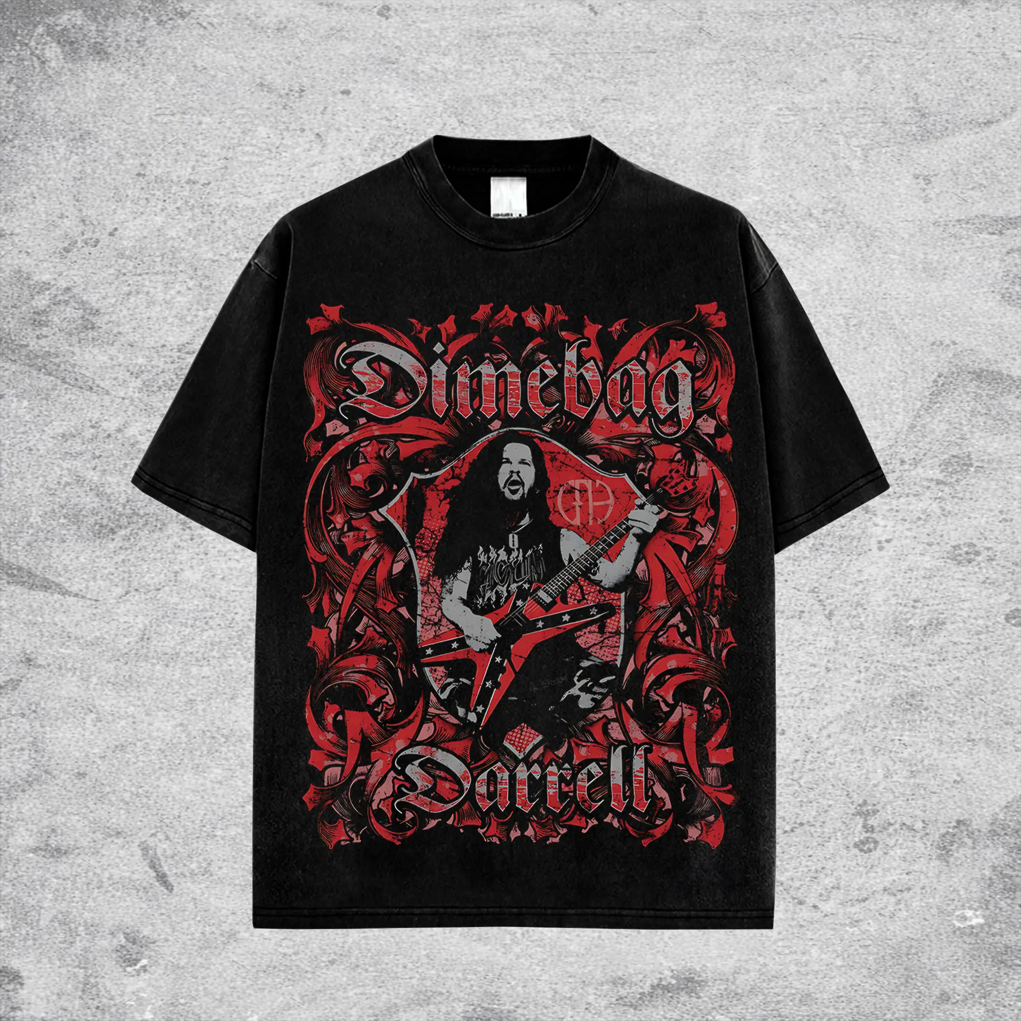 [$$$MANLIFE] Pantera Dimebag Darrell Guitar Retro Unisex 100% Cotton T-Shirt – Pantera Band 100% Heavyweight Cotton, 90s Records Rock Groove Metal Cotton Tee, Groove Metal Rock Band Shirt, Oversized Vintage Tee, Heavy Metal Merch, Gift for Rock Fans
