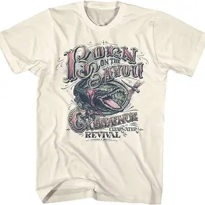 Creedence Clearwater Revival Rock Band Adult Short Sleeve T-shirt Vintage Style