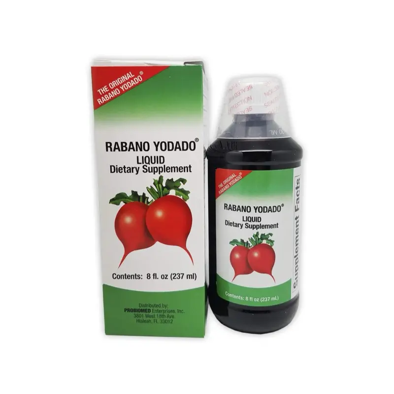 Rabano Yodado liquid dietary supplement 8 oz Edible Healthcare Dietary