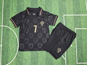 Portugal  Jersey for Children - Set de Niño Equipo de Portugal  100% Polyester Soccer Kit Football Uniform Athletic Outfits Quick Dry Shorts