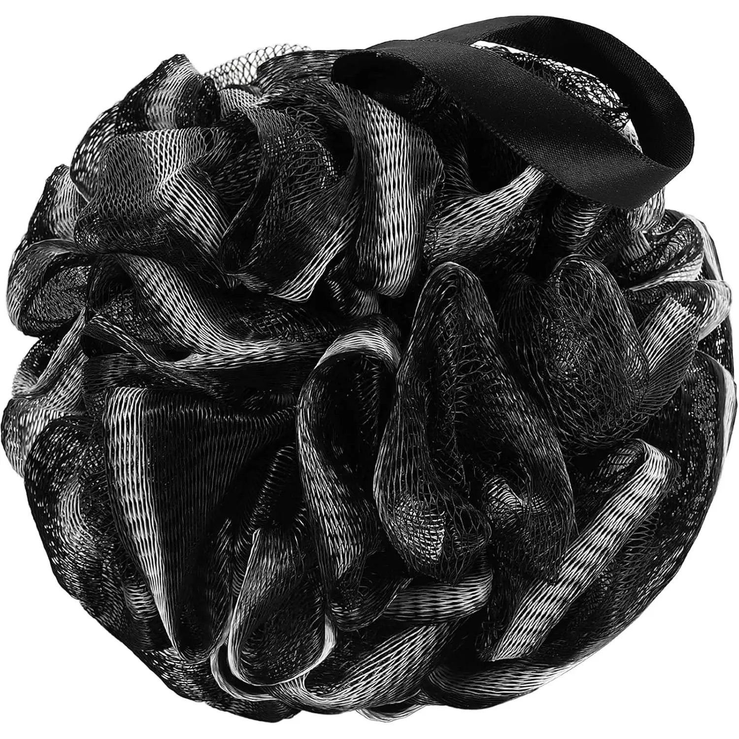 XL 75g Soft Bath Sponge Loofah Body Scrubber - Bathroom Accessory for Men, Women - 1 Pack Black Bath Sponges, Poufs, Bath Sponge Loofahs, Sponges, & Poufs, Body Scrubber Loofahs, Sponges, & Poufs