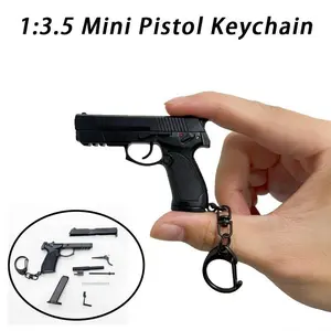 Fashionable Mini Detachable Gun Keychain, Outdoor Sports Backpack Accessory, Car Key Chain, Creative New Design, Perfect Gift