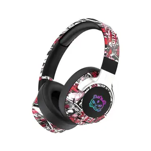 Hip-hop Style Over-ear Bluetooth Headset with Built-in Microphone, Foldable & Lightweight Design, Heavy Bass & Hi-Fi Stereo Sound, Ideal for Travel & Office Use