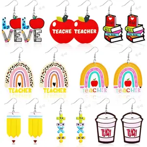 8 Pairs Leather Earrings for Women Lightweight Faux Leather Leaf Long Dangle Earrings Teardrop Earrings Set Valentines Day