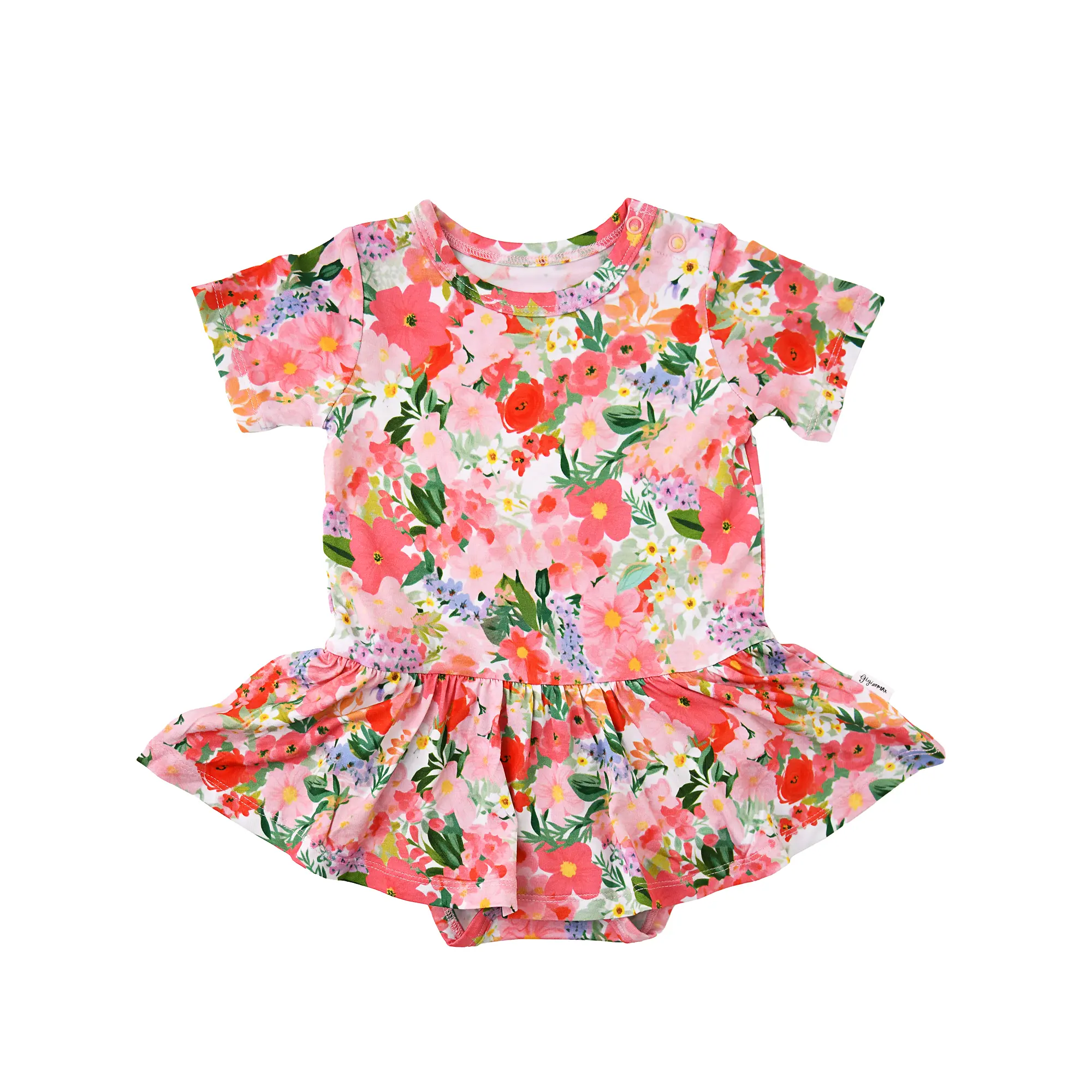 Eliana TUTU Super Soft & Comfortable Easter Floral Baby Tutu Skirt with Fitted Bodysuit 3 Snaps for Easy Diaper Changes Bamboo Viscose Fabric