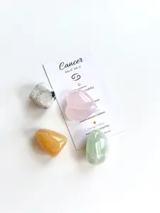 Cancer Crystal Tumble Set - Zodiac Crystal Set