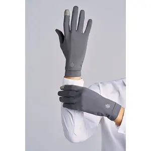 Unisex Gannett Full Finger Gloves | Charcoal