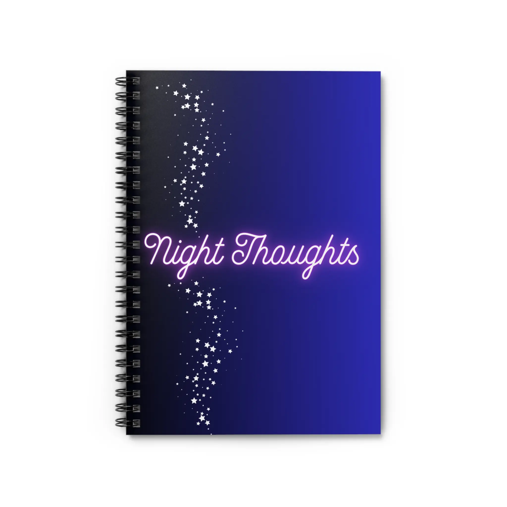 Night Thoughts Spiral Notebook - Dream Journal, Gift for Writers, School Supplies, Creative Notepad, Nighttime Reflections