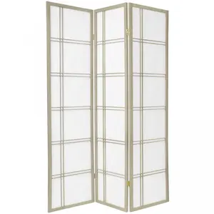 6 ft. Tall Double Cross Shoji Screen - Special Edition