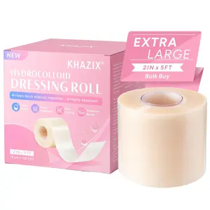 Khazix Silicone Hydrocolloid Wound Dressing, Self-Adhesive Scar Care Patch, Ultra Absorbent, Waterproof, Breathable, First Aid & Skin Healing