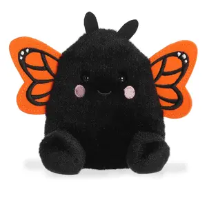 Palm Pals Adorable Reyna Monarch Butterfly 5 inch Black Mini Soft Plush Collectable Stuffed Animal