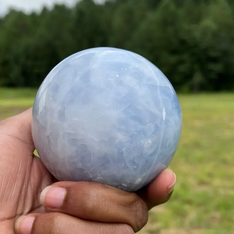 Angelite Sphere Crystal Ball