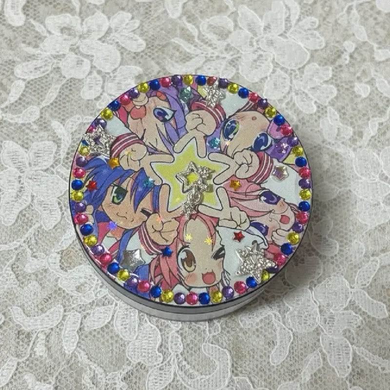 2.5” Lucky Star Anime Bedazzled Herbal Tea and Coffee Grinder