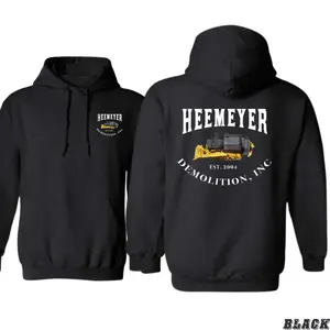 Heemeyer Demolition Inc Hoodie Bulldozer Graphic Heavy Equipment Pullover