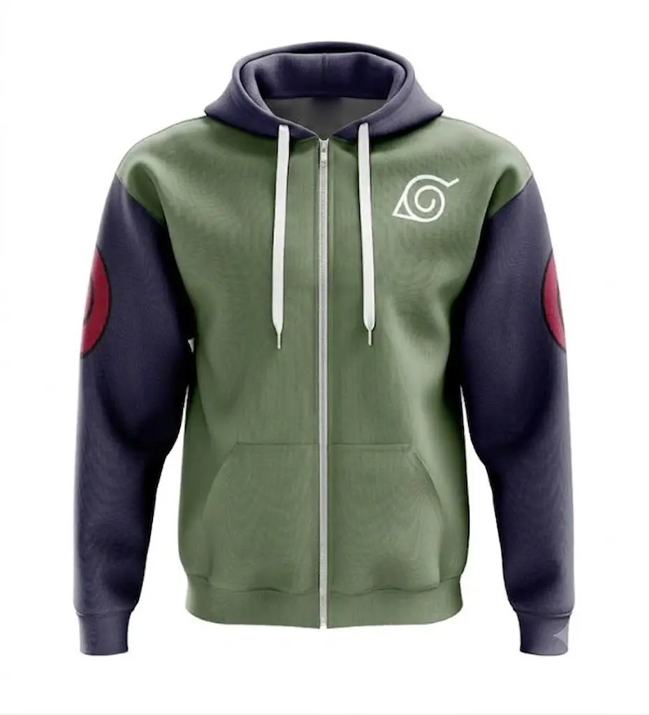 [FREESHIP] Trending Konoha Jonin Shippuden Streetwear Zip Hoodie Jacket, Anime fan zip up hoodie, Perfect for Fall & Winter with Fitted Design, Soft Comfortable Sweatshirt #anime  #hoodie #Sweatshirt #ziphoodie #menwea