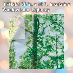 RAY Insulating Window Film (Gila LEG361), 36 in. x 15 ft. Energy Saving Products, Light-Ray Blocking, Dual Pane Safe, UV Blocking for Baby & Maternity Room Decoration