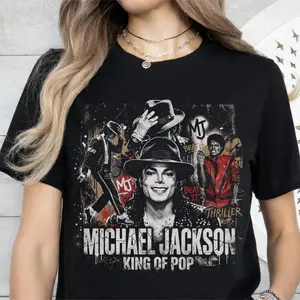 Michael Jackson King of Pop T-Shirt, Unisex Hip Hop Streetwear Tee, King of Pop Tee, Unisex Hip Hop Streetwear Tee, Gift For Fan