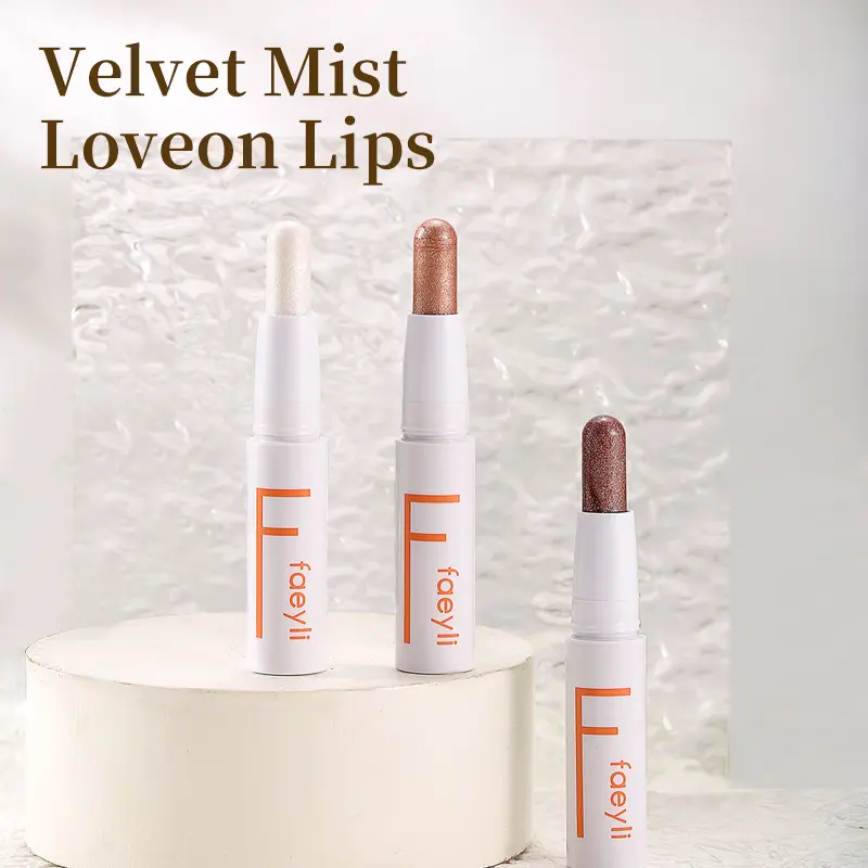 Velvet Mist Shimmer Eyeshadow Stick, Metallic Glitter Cream Eye Shadow Pen, Long Lasting Waterproof Lazy Eye Makeup