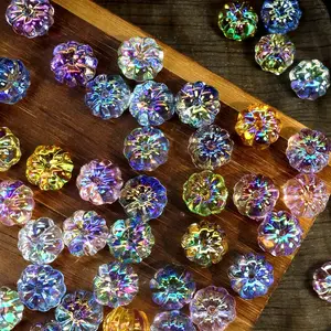 A box of plated transparent pumpkin lantern beads, loose beads, DIY bracelets, necklaces, headband beads, jewelry, DIY bead pen bags, keychains, beads, loose beads accessories