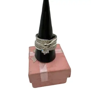 925 sterling silver ring high quality cubic zirconia stones size#10 anillo de plata Mexicana Alta calidad talla # 10