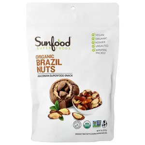 Sunfood Organic Brazil Nuts, 8 oz (227 g) Sunfood Organic Brazil Nuts, 8 oz (227 g)