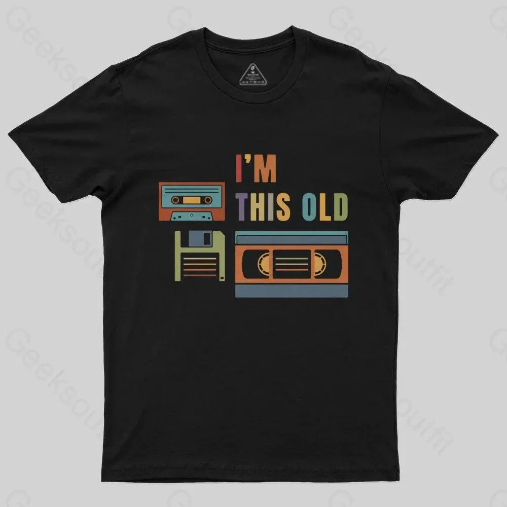 Men's Vintage Short-Sleeve Crew Neck T-Shirt - Casual Street Wear, Geek Theme Graphic Print, Vintage Pulp Style, Regular Fit, Bold Retro Text, Repro Safe Menswear Top, Shortsleeve