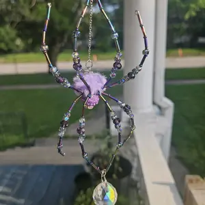 Claire Handmade Beaded Spider Suncatcher