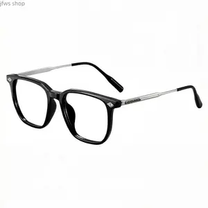 TR90 Anti-Blue Light Square Frame Eyeglasses Unisex Lightweight Stylish Anti-Eyestrain Eyewear for Parties Daily Use Travel Outdoor